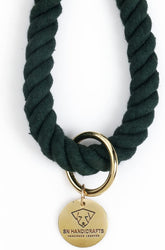 Green Ombre Handmade Rope Leashes for Dogs Rope Dog Leash Rope Cute Dog Leash Braided Dog Leash Cotton Rope Leash for Medium Dogs Large Dogs 5FT Organic Cotton